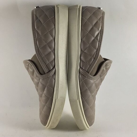 Steve Madden Ecentrcq womens quilted loafers shoes taupe gray size 7.5 M - Picture 5 of 8